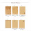 Χαρτί γραφής 12 τεμαχίων Vintage Kraft Paper, Ευρωπαϊκό Στυλ, Αριθμός 4 7