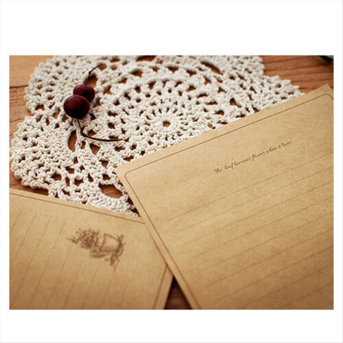 Χαρτί γραφής 12 τεμαχίων Vintage Kraft Paper, Ευρωπαϊκό Στυλ, Αριθμός 8 1