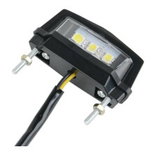 Car Motorcycle Number License Plate Lights 12V LED Universal Auto Tail Front Screw Bolt Bulbs Lamps