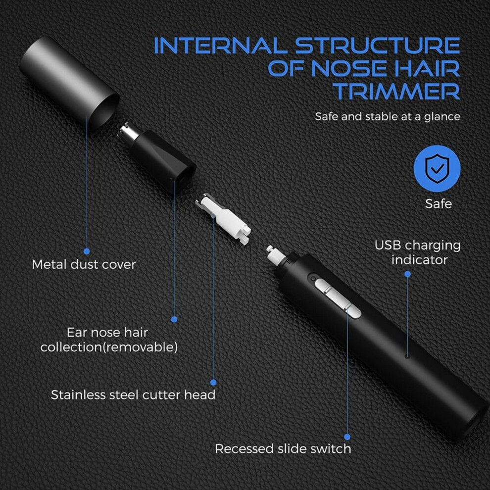 Ear and Nose Hair Trimmer USB Rechargeable Nose Hair Trimmer