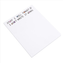Sjov Sticky Note, to-do-liste notesblok, sjovt brevpapir, A