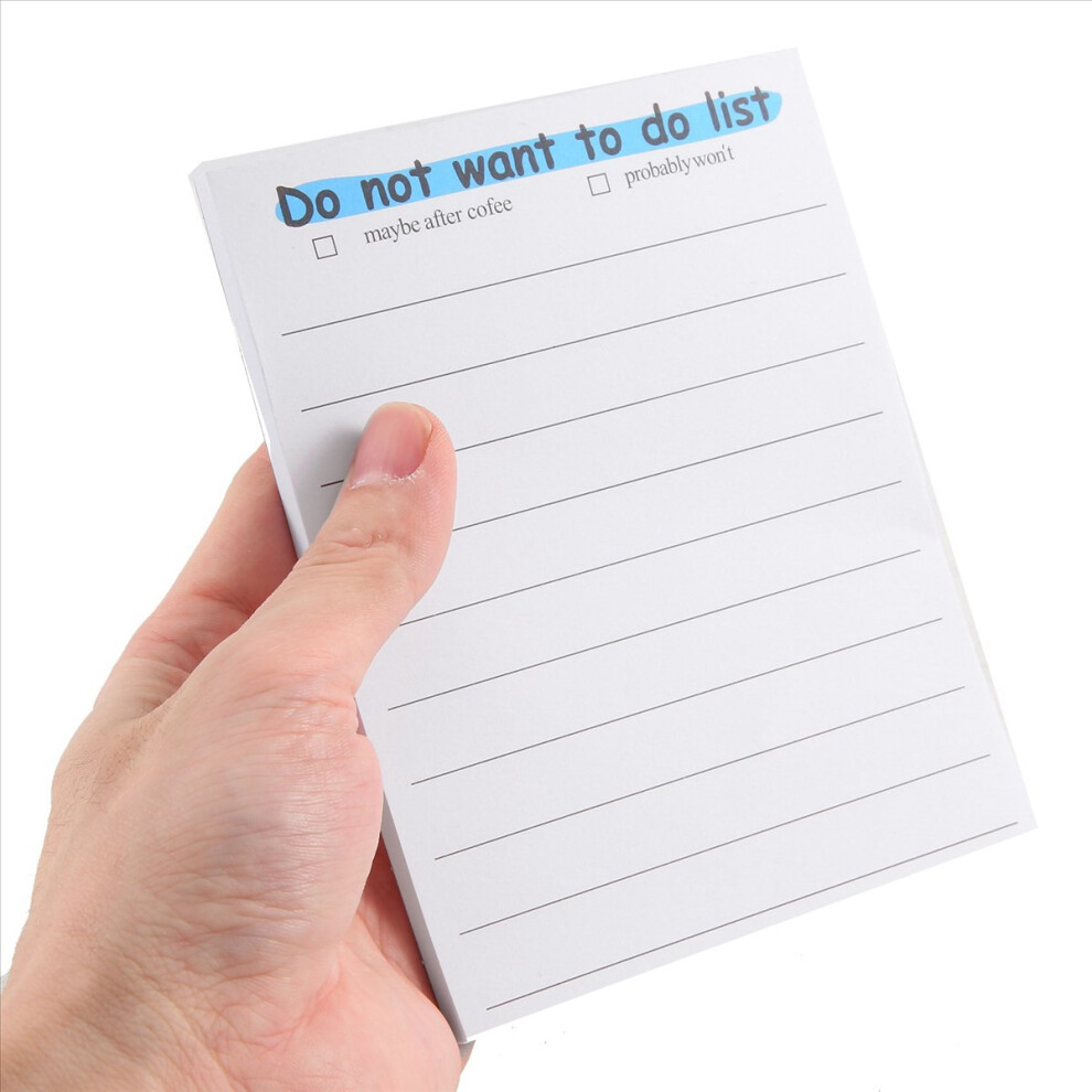 Funny Sticky Note, To Do List Notepad Funny Stationery, B 4713192200429