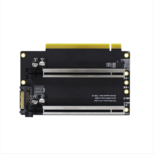 PCIE 3.0 X16 1 til 2 udvidelseskort Gen3 splitkort