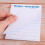Sjov Sticky Note, to-do-liste notesblok, sjovt brevpapir, B 5
