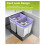 Lot de 6 sangles réglables pour poubelles de 8 à 33 gallons B 4