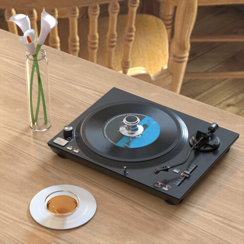 Til 7/10/12-tommer LP vinylplader, pladespillervægtstabilisator, sort 2