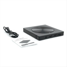 6 az 1-ben írós hordozható külső USB 3.0/Type-C lemezmeghajtó