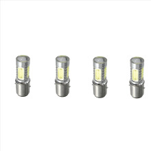 12V BA20D H6 4 COB LED White Bulb Light For Moped ATV Headlight