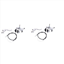 Set frâne față fixie pentru bicicletă de șosea, tip cruiser, argintiu