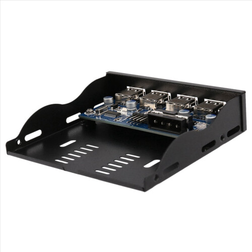 3,5 tommer floppy bay 4 porte USB 2.0 hub USB 2.0 frontpaneladapter 2