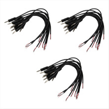 10 ks kabelů s 2pólovým mono jackem (samec/volný konec) a 3,5mm jackem (1/8 palce)
