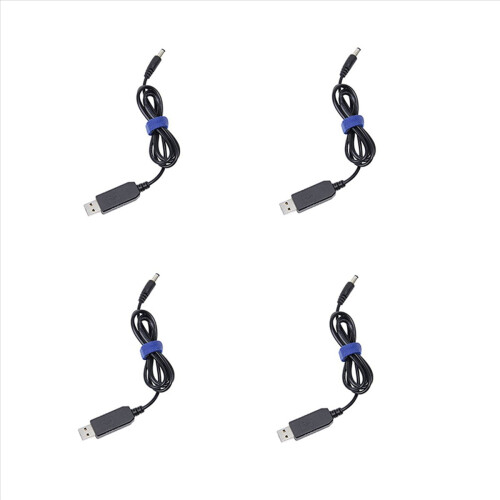 USB to DC Convert Cable 5V to 12V Voltage Step-Up Cable 5.5x2.1mm 1M
