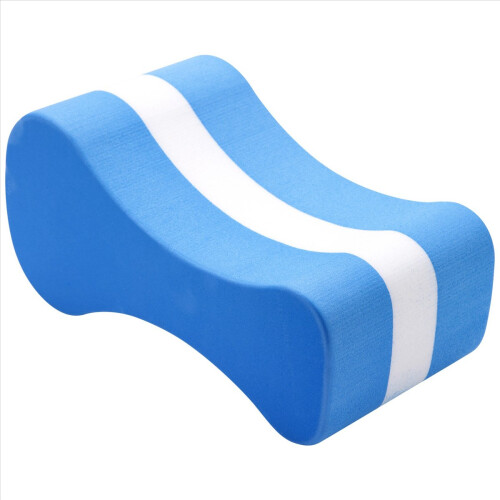 Foam Pull Buoy Eva Kick Legs Board Kids Adults Pool-Blue+White 1