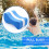 Foam Pull Buoy Eva Kick Legs Board Kids Adults Pool-Blue+White 5