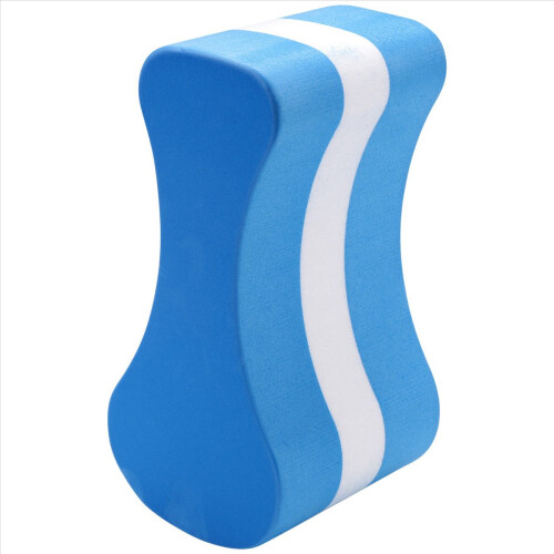 Foam Pull Buoy Eva Kick Legs Board Kids Adults Pool-Blue+White 2