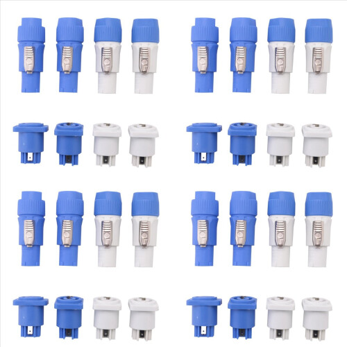 4 seturi conector PowerCON, NAC3FCA+NAC3MPA-1 și NAC3FCB+NAC3MPB-1 2