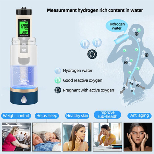 YY-400 Hydrogen Ion Concentration Water Test Pen PH/ORP/H2 and TEM 2
