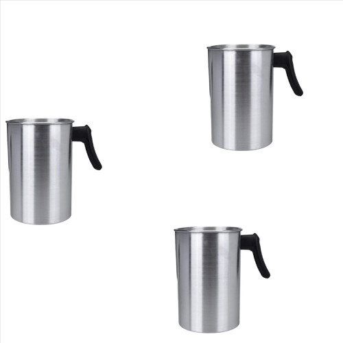 Olla para verter velas, construcción de aluminio.