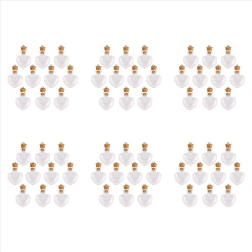 10pcs Glas Flaschen Flaschen Anhaenger -Formular 2