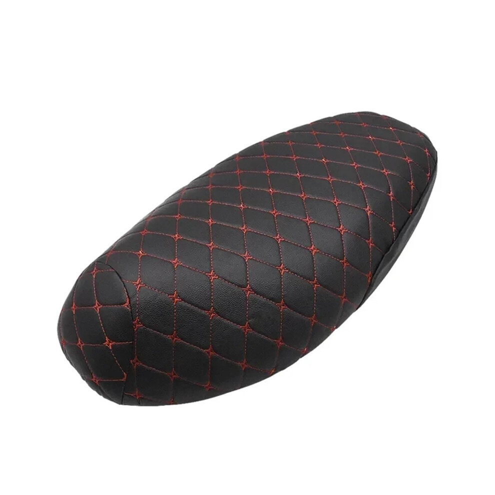 Motorcycle Seat Cover Pu Leather Universal Fit Anti Scratch Cushion Protector For Motorbike L Red 9016109581778