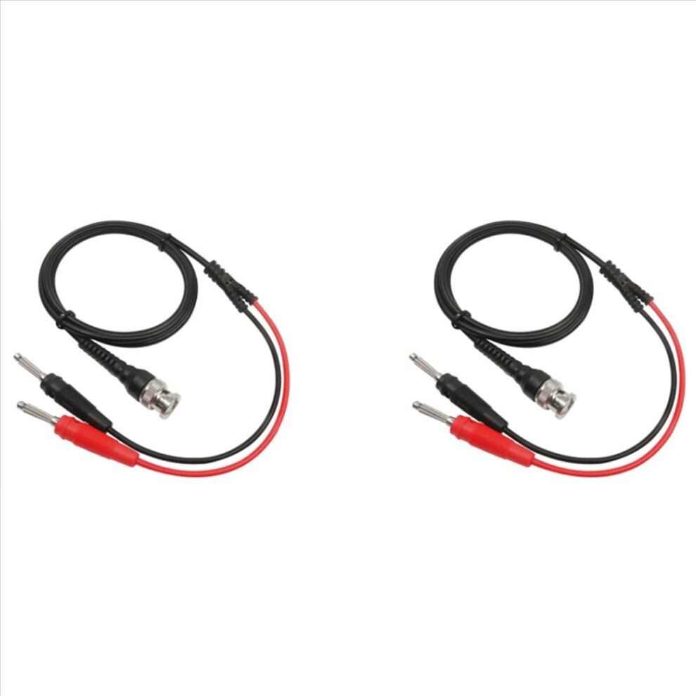 P1009 Bnc To Dual 4Mm Stackable Banana Plug Test Lead Probe Bnc Cable 4713192236640