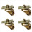 Roulette de piano double accessoire pivotant mobile roues verticales 1