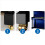Roulette de piano double accessoire pivotant mobile roues verticales 4