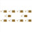 Gitarbrohale 3-strengs gitarerstatning gull 1