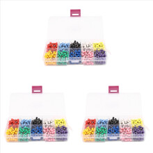 1000 bucăți ace de hartă de 1/8 inch cu capete de plastic și ac de oțel