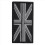 Jack UK Flag Badge Patch Stick 10cm x 5cm NY, (Sort/Grå) 2