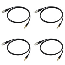 3,5 mm-es jack - 3 tűs XLR anya BM800 PC fejhallgató erősítőhöz 0.