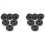 6 stk. plast cymbalmuttere, cymbalmutter 1