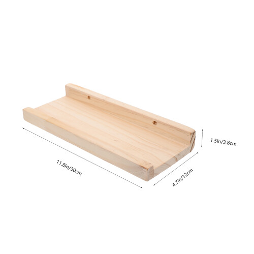 Estantería De Pared Madera Rústica Para Hogar Oficina 2