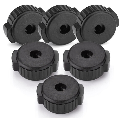 6 stk. plast cymbalmuttere, cymbalmutter 1