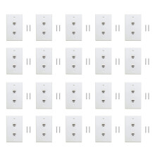 1 stk. 2-ports Ethernet-vægplade, Cat6 hun-til-hun vægstik RJ45