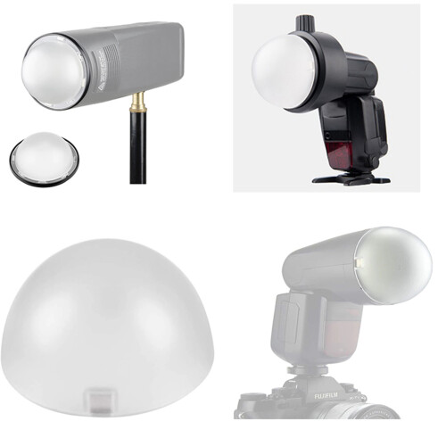 R11 Dome Diffuser compatible for H200R Round Flash Head 2