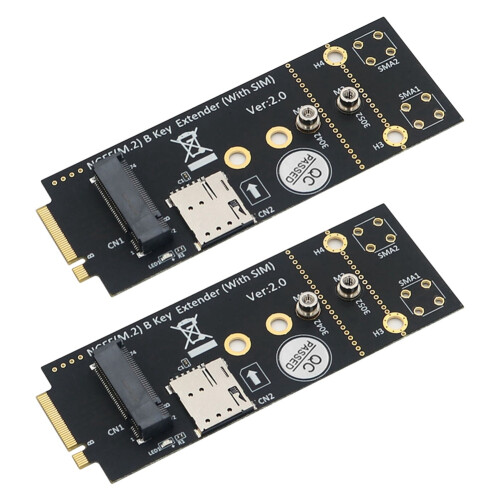 M.2 (NGFF) Key B-adapter med SIM-kortplads til 3G/4G/5G-modul