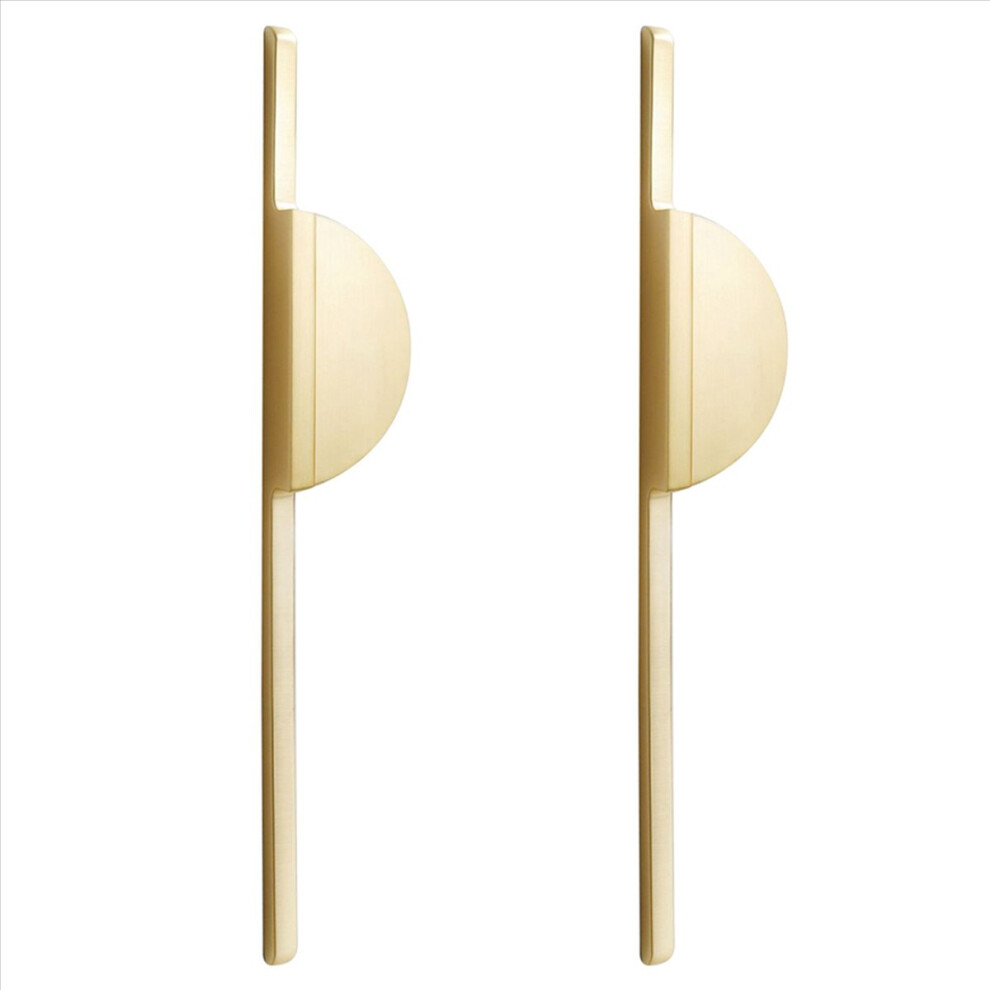 Kitchen Pulls Cabinet Pulls Handle Brushed Brass Wardrobe -Gold Large 4713192296125