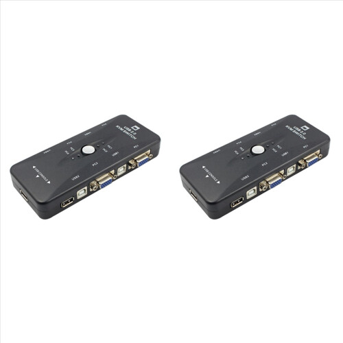 USB 2.0 KVM-switchboks med tastatur og skærm