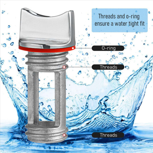 RVS boot aftapplug boot accessoires, rode pakking 2