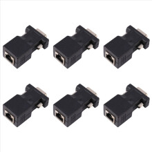 VGA hosszabbító férfi LAN CAT5 CAT6 RJ45 hálózati kábel adapter