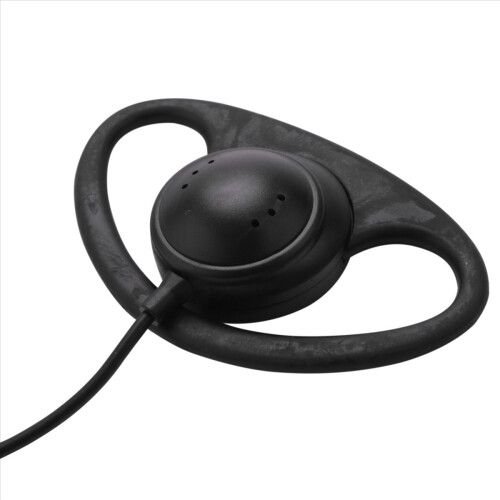 2 Pin Advanced D Shape Clip-Ear Ptt Headset Earpiece Mic For 2