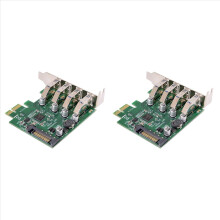 Nízkoprofilový 4portový PCI-E na USB 3.0 HUB rozšiřující karta PCI Express
