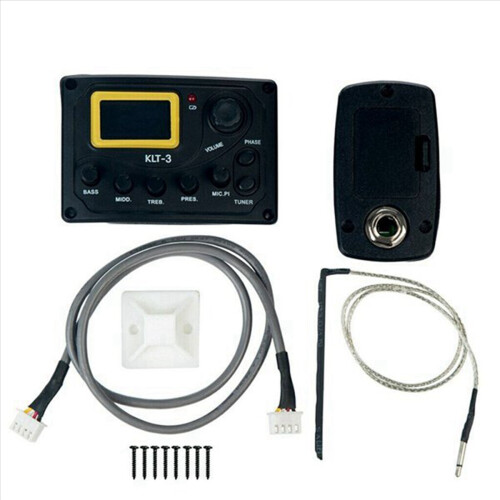 4-bånds EQ Equalizer - 3 forforstærkere med digital tuner til guitar 2