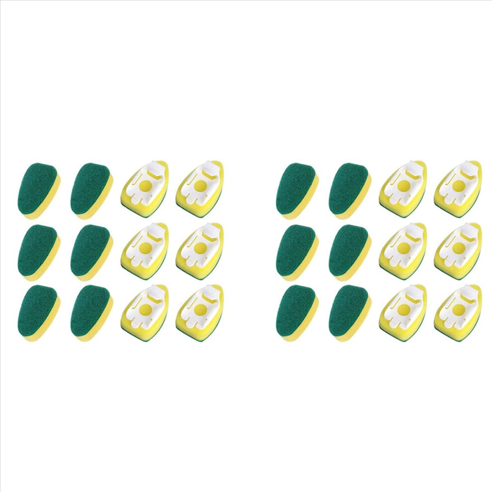 Dish Wand Brush Sponge Refills Heads for Kitchen Sink Pot (12 Pieces)-image-OPC-PMD86MR-NEW