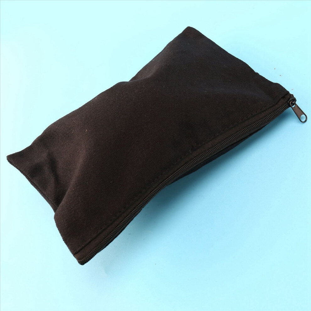 Black 10Pcs Canvas Zipper Makeup Bags For Travel Diy Craft School,