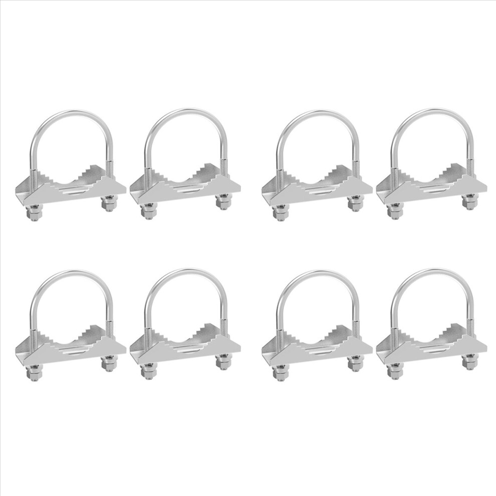 2 Pcs Antenna Mount Clamp U-Bolt Mounting Hardware Antenna Mast Clamp 4714273599036