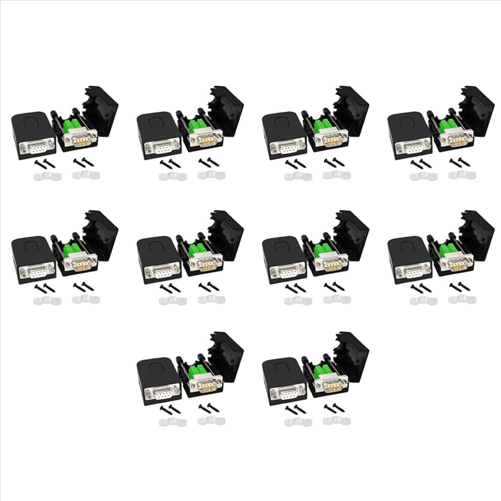 Db9 Solderless Connector Rs232 D-Sub Serial To 9-Pin Port Terminal 4714273568575
