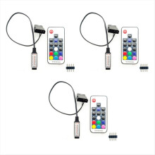 Computerventilatorlyseffektcontroller, 5V 3-benet/12V 4-benet RGB-ventilator