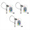 Computerventilator lichteffectcontroller, 5V 3-pins / 12V 4-pins RGB-ventilator 1